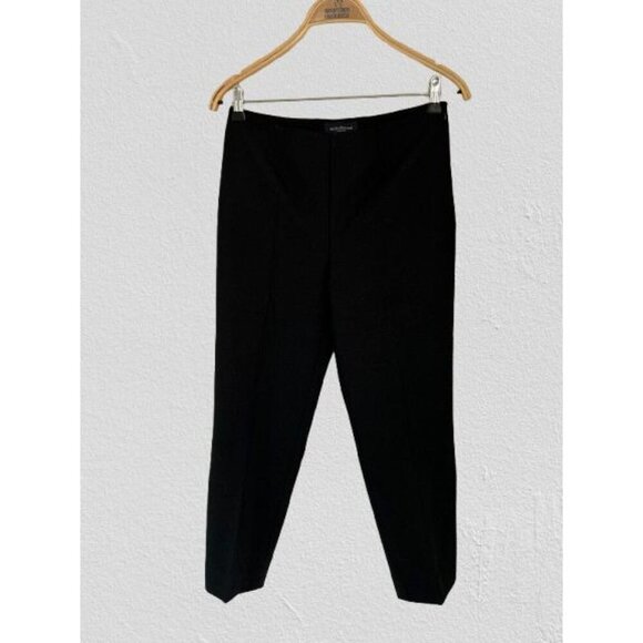 Piazza Sempione Honia Dots Straight Leg Ankle Crop Pant Black SZ 42 IT - Picture 1 of 8